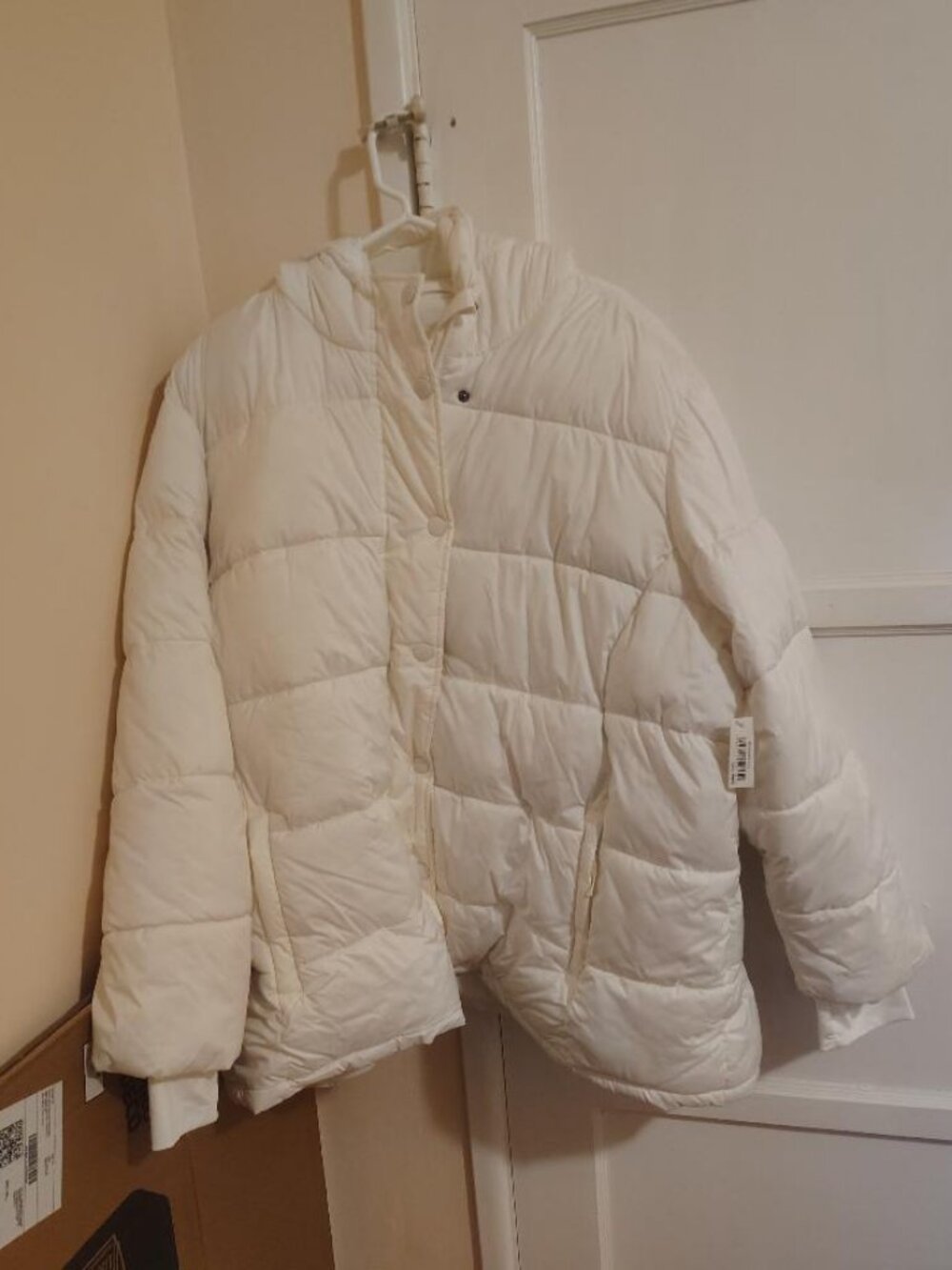 White Winter Coat from Amazon Essentials 4X